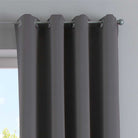Vorhänge Blickdicht »NewYork« 2er-Pack Thermo-Gardinen Verdunkelungsvorhang Blackout Ösen schalldämmend UV-Schutz Raffhalter 201920600-2 Vorhang Set 201920600_dunkelgrau_3_dbfdd2a3-22da-4b38-a5f7-c1ab964c8d28 | gerdinenbox.com
