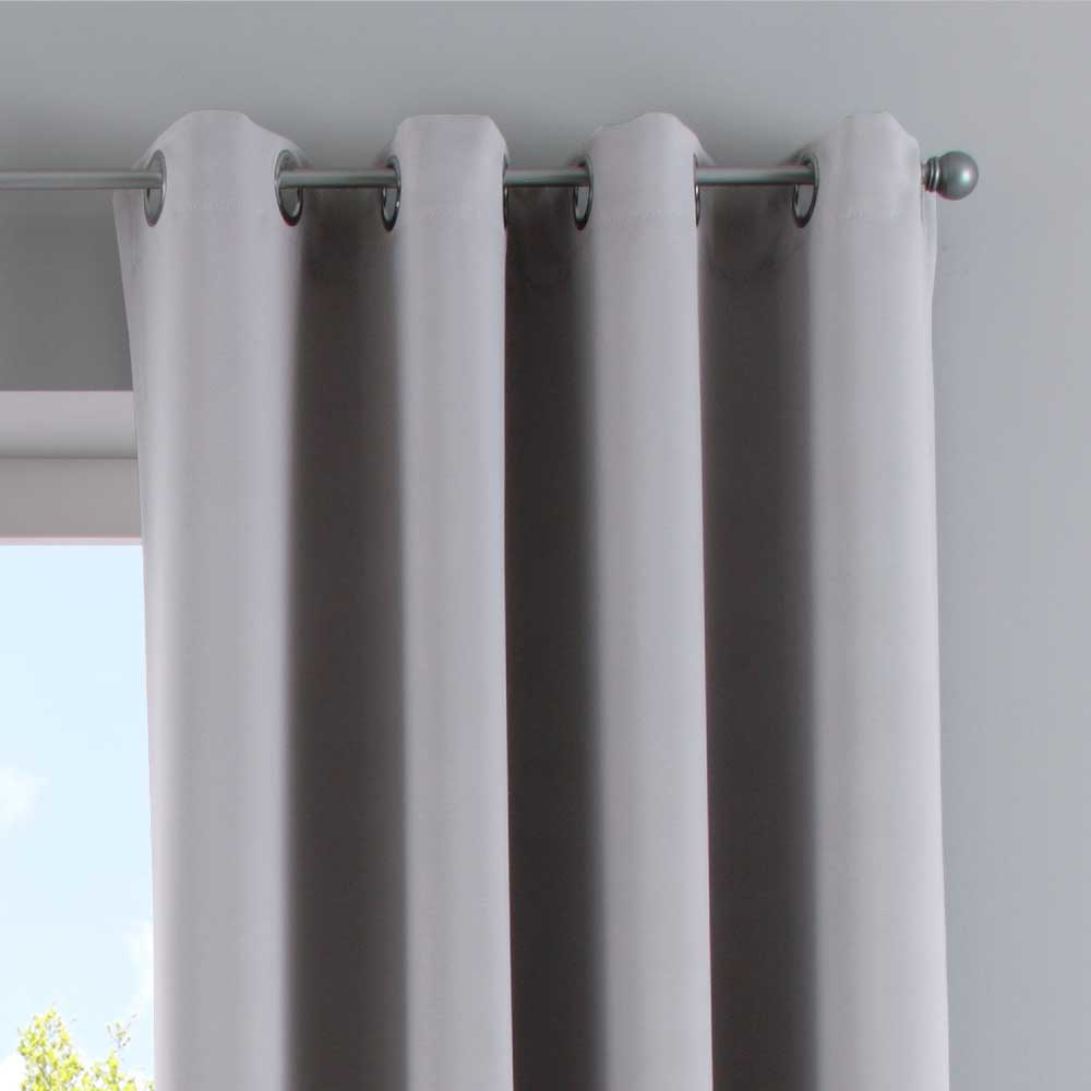 Vorhänge Blickdicht »NewYork« 2er-Pack Thermo-Gardinen Verdunkelungsvorhang Blackout Ösen schalldämmend UV-Schutz Raffhalter 201920600-2 Vorhang Set 201920600_grau_3_318e7a95-1317-4c6f-a62a-2e16bd490b2a | gerdinenbox.com