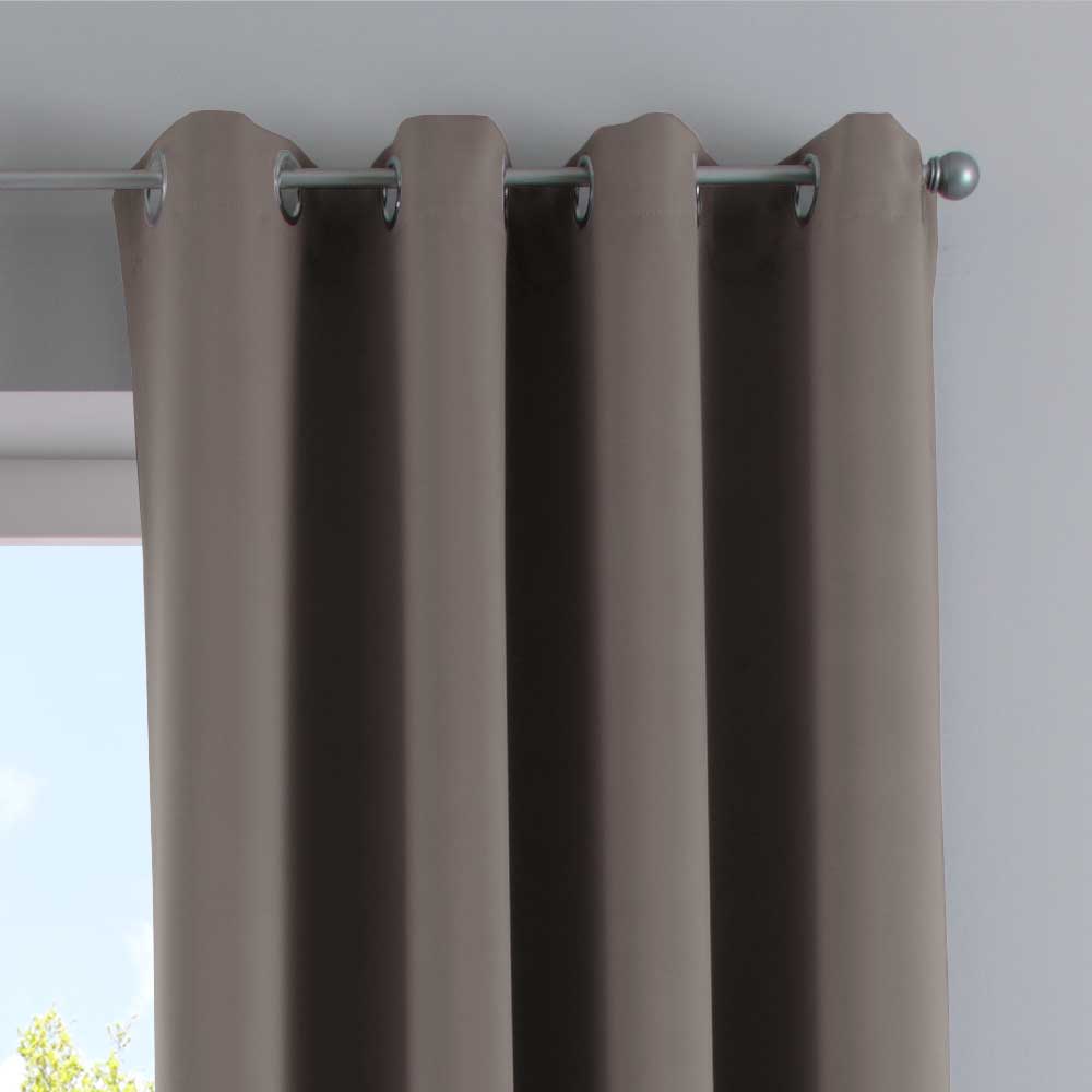 Vorhänge Blickdicht »NewYork« 2er-Pack Thermo-Gardinen Verdunkelungsvorhang Blackout Ösen schalldämmend UV-Schutz Raffhalter 201920600-2 Vorhang Set 201920600_taupe_3_14c501d2-694a-49c7-b1dc-d19765ab35f3 | gerdinenbox.com