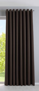 Vorhang Blickdicht »NewYork« 1er-Pack Thermo-Gardine Verdunkelungsvorhang Blackout Ösen schalldämmend UV-Schutz Raffhalter 201920600 Braun HxB 225x295 cm Vorhang 201920600braun-295_2dcc4c7b-08af-44c1-ac81-93b6d7f689bb | gerdinenbox.com