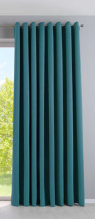 Vorhang Blickdicht »NewYork« 1er-Pack Thermo-Gardine Verdunkelungsvorhang Blackout Ösen schalldämmend UV-Schutz Raffhalter 201920600 Petrol HxB 245x295 cm Vorhang 201920600petrol-295 | gerdinenbox.com