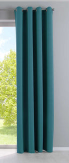 Vorhang Blickdicht »NewYork« 1er-Pack Thermo-Gardine Verdunkelungsvorhang Blackout Ösen schalldämmend UV-Schutz Raffhalter 201920600 Petrol HxB 225x140 cm Vorhang 201920600petrol | gerdinenbox.com