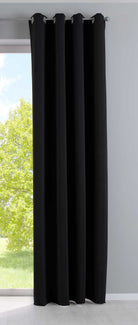 Vorhang Blickdicht »NewYork« 1er-Pack Thermo-Gardine Verdunkelungsvorhang Blackout Ösen schalldämmend UV-Schutz Raffhalter 201920600 Schwarz HxB 245x140 cm Vorhang 201920600schwarz_677c7335-eabb-45e2-912b-ce3972a3e89c | gerdinenbox.com