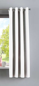 Vorhang Blickdicht »NewYork« 1er-Pack Thermo-Gardine Verdunkelungsvorhang Blackout Ösen schalldämmend UV-Schutz Raffhalter 201920600 Weiß HxB 160x140 cm Vorhang 201920600weiss-160 | gerdinenbox.com