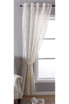 Vorhang Wildseide Optik blickdicht Flockfasern Deko gemustert, blickdicht mit verdecktem Schlaufenband 20200-20210 Creme Florentiner 1er Set HxB 245x140 cm Vorhang 20200-20210creme_florentiner | gerdinenbox.com