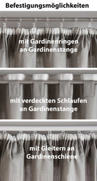 2er Set Bio Organic Vorhänge »Bremen« Reine Bio Baumwolle Blickdicht Gardinen Verdeckte Schlaufen Gardinenband Pflegeleicht 202088 Vorhang Set 2020086-befestigung_14_7 | gerdinenbox.com