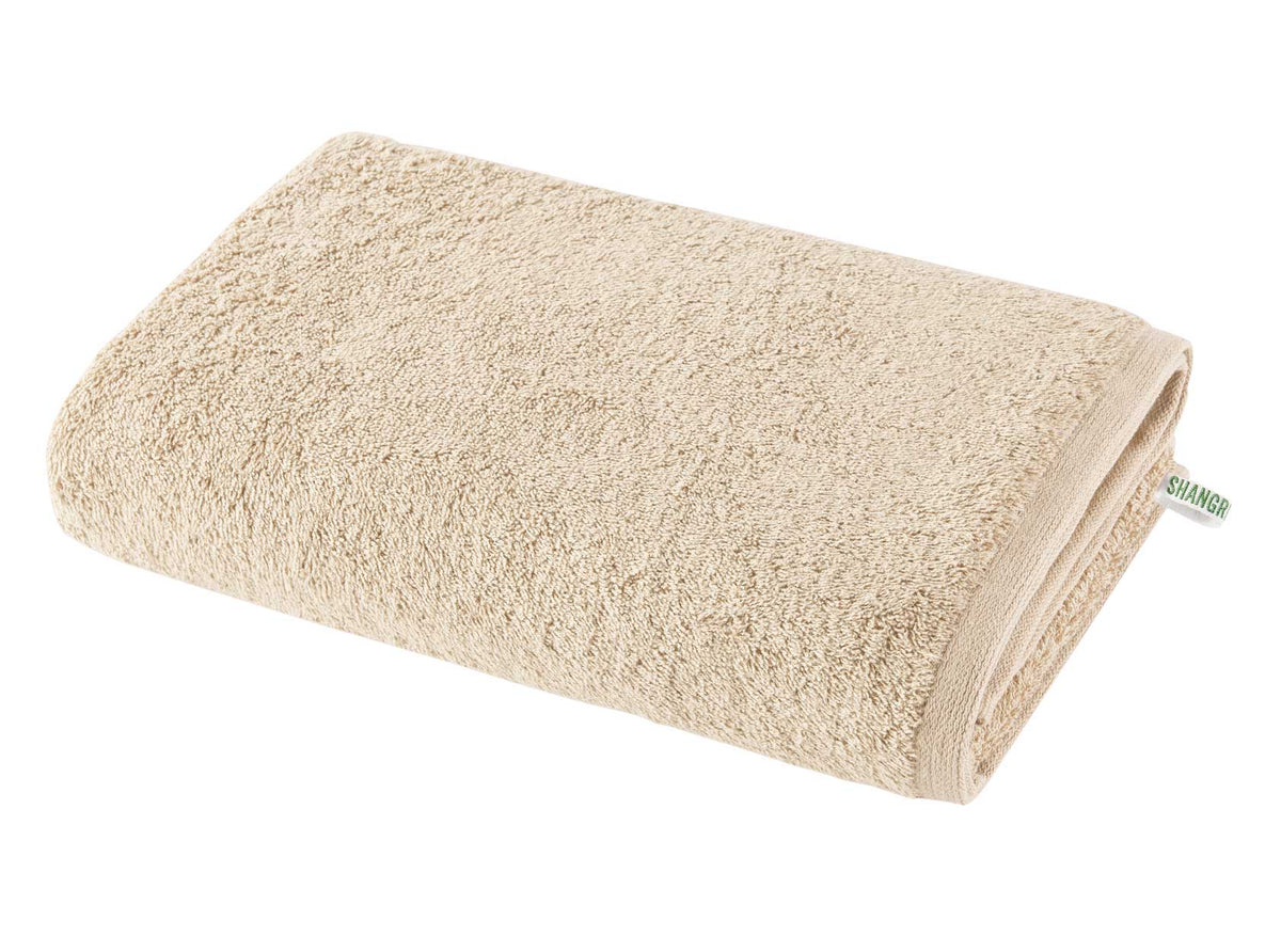 Frottee Waschlappen Handtuch Saunatuch »Montreal« 100% Bio Baumwolle 500 g/m² Nachhaltig Beige Badetuch 70x140 cm Frottee 2020103beige_252f7556-143d-4209-96e4-d975e6495fbb | gerdinenbox.com