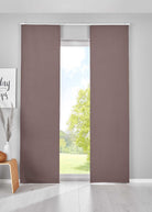 2er Set Verdunkelung Schiebegardinen »NewYork« Flächenvorhänge Paneelwagen Blickdicht Thermo-Schiebevorhang 202020680-2 Taupe HxB 225x60 cm Schiebegardine 202020680-2taupe_099a3dd3-fb7d-402a-a45c-0ba0992cc68b | gerdinenbox.com