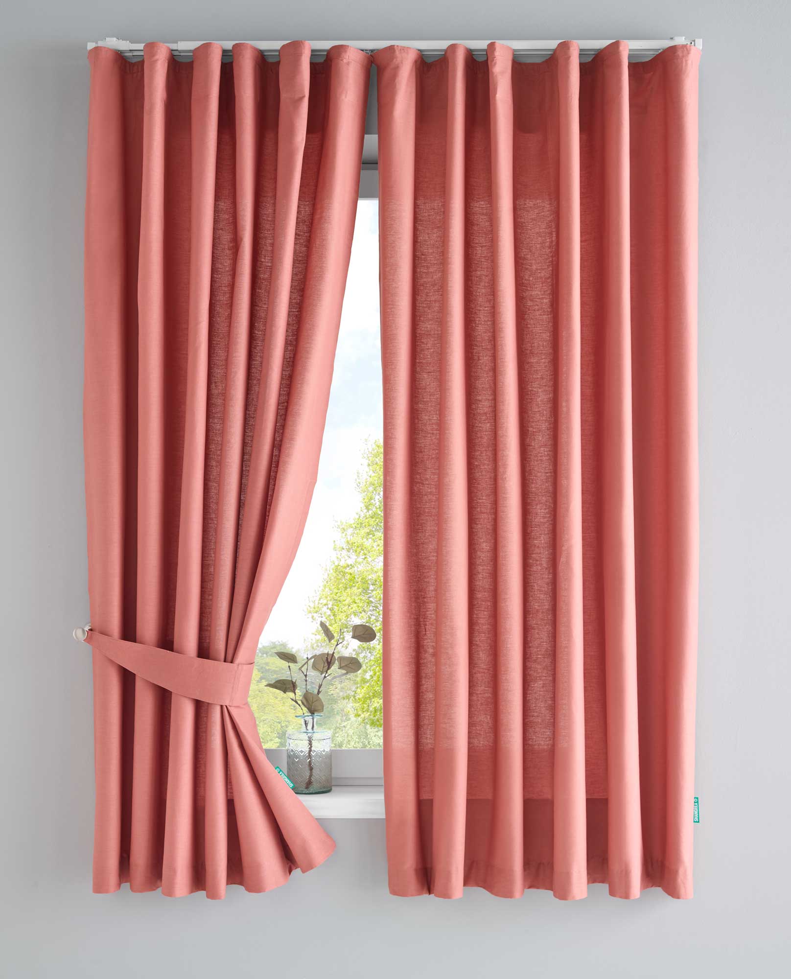 2er Set Bio Organic Vorhänge »Bremen« Reine Bio Baumwolle Blickdicht Gardinen Verdeckte Schlaufen Gardinenband Pflegeleicht 202088 Altrosa HxB 160x145 cm Vorhang Set 202088altrosa-160 | gerdinenbox.com