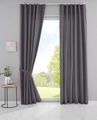 2er Set Bio Organic Vorhänge »Bremen« Reine Bio Baumwolle Blickdicht Gardinen Verdeckte Schlaufen Gardinenband Pflegeleicht 202088 Dunkelgrau HxB 250x145 cm Vorhang Set 202088dunkelgrau_23893374-d5c1-4845-baf9-8f88008168a3 | gerdinenbox.com