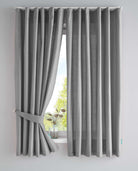 2er Set Bio Organic Vorhänge »Bremen« Reine Bio Baumwolle Blickdicht Gardinen Verdeckte Schlaufen Gardinenband Pflegeleicht 202088 Grau HxB 160x145 cm Vorhang Set 202088grau-160 | gerdinenbox.com