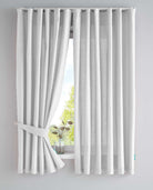 2er Set Bio Organic Vorhänge »Bremen« Reine Bio Baumwolle Blickdicht Gardinen Verdeckte Schlaufen Gardinenband Pflegeleicht 202088 Weiß HxB 160x145 cm Vorhang Set 202088weiss-160 | gerdinenbox.com