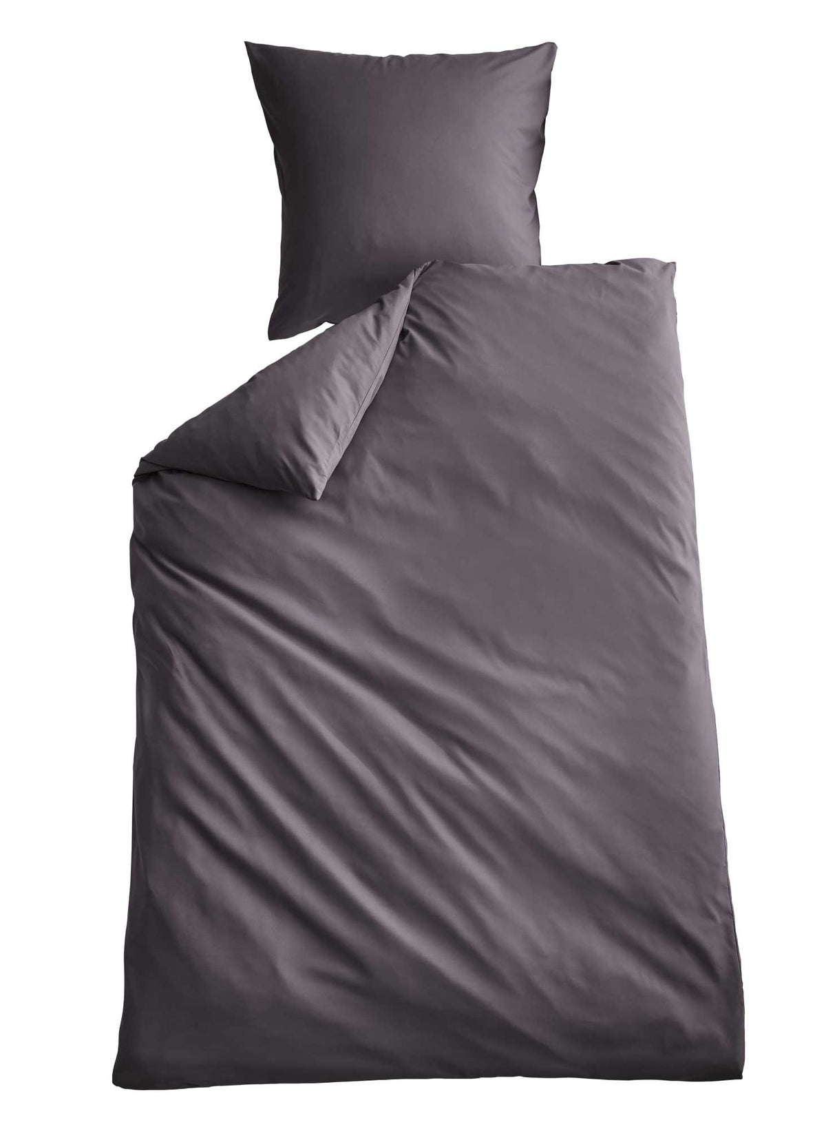 Bettwäsche Set Microsatin »Berlin« Kissenbezug Bettbezug Reißverschluss Hautfreundlich 202090 Dunkelgrau BxL 135x200 cm Bettwäsche 202090dunkelgrau | gerdinenbox.com