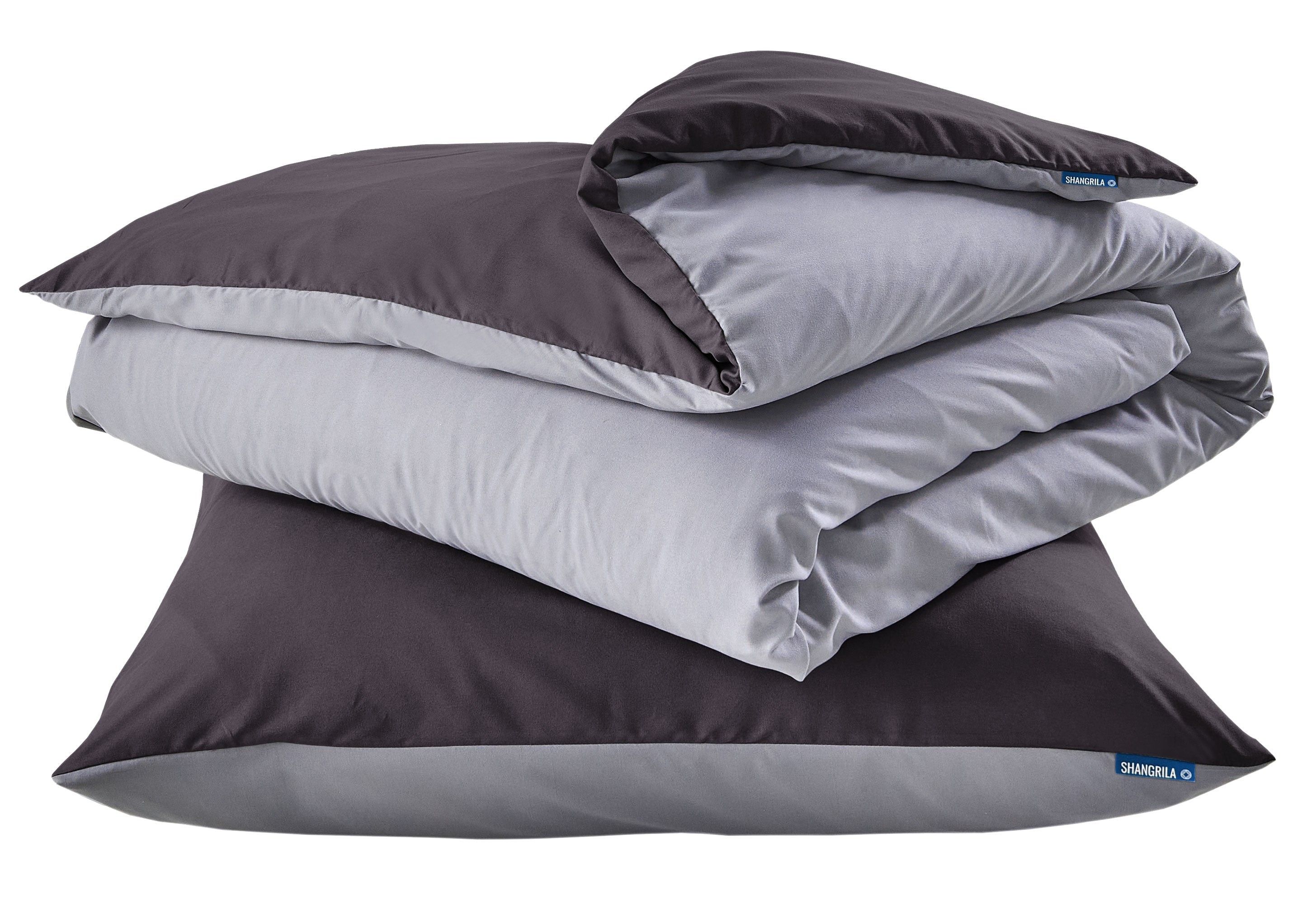 Bettwäsche Set Microsatin »Berlin« Kissenbezug Bettbezug Reißverschluss Hautfreundlich 202090 Dunkelgrau Grau BxL 135x200 cm Bettwäsche 202090dunkelgrau_grau | gerdinenbox.com