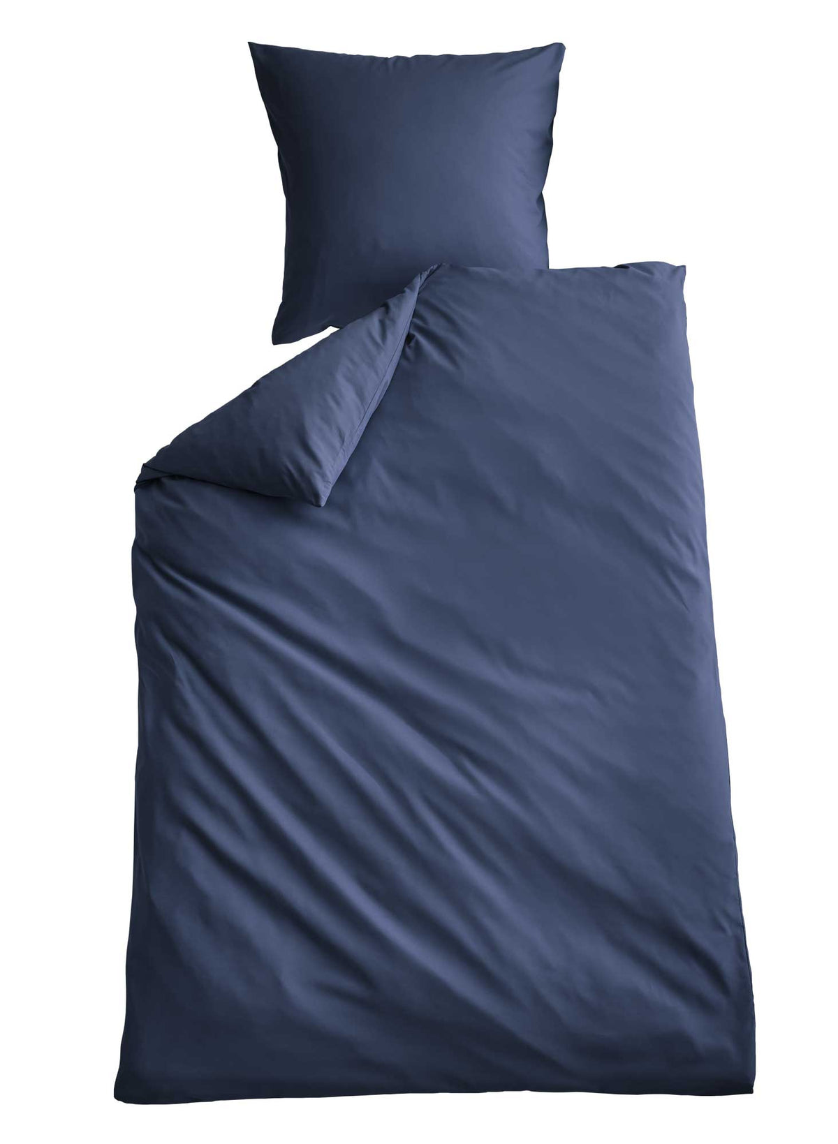 Bio Baumwolle Bettwäsche Set »Bremen« Kissenbezug Bettbezug Reißverschluss Hautfreundlich 202091 Dunkelblau BxL 135x200 cm Bettwäsche 202091dunkelblau | gerdinenbox.com
