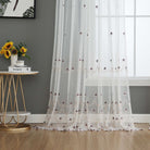 Gardine Raschel Stickerei Design »Florenz« Multiband für Gardinenschiene und Gardinenstange Elegante Fensterdekoration 2023200 03 Gardinenschal 202320003 | gerdinenbox.com