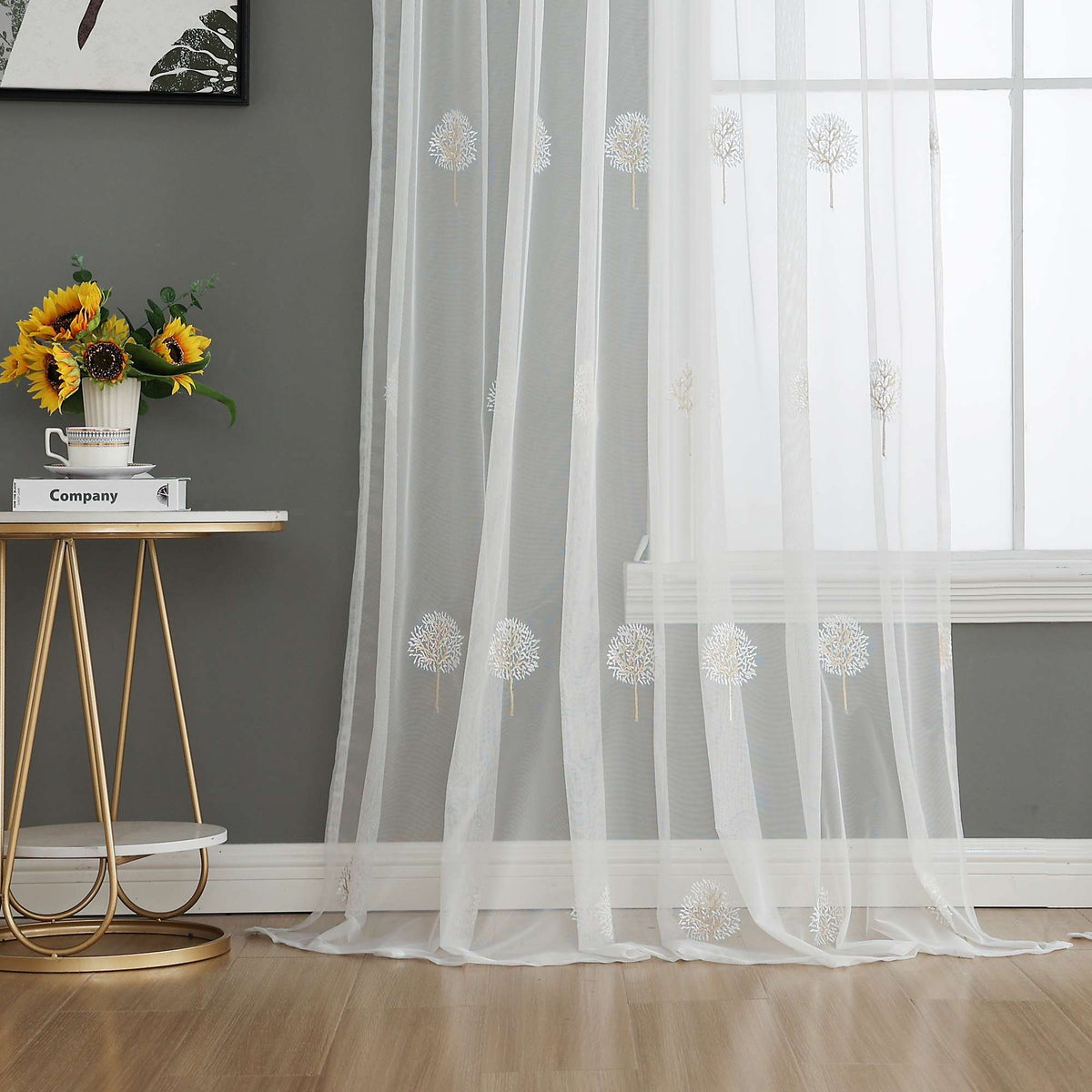Gardine Raschel Stickerei Design »Florenz« Multiband für Gardinenschiene und Gardinenstange Elegante Fensterdekoration 2023200 05 Gardinenschal 202320005 | gerdinenbox.com