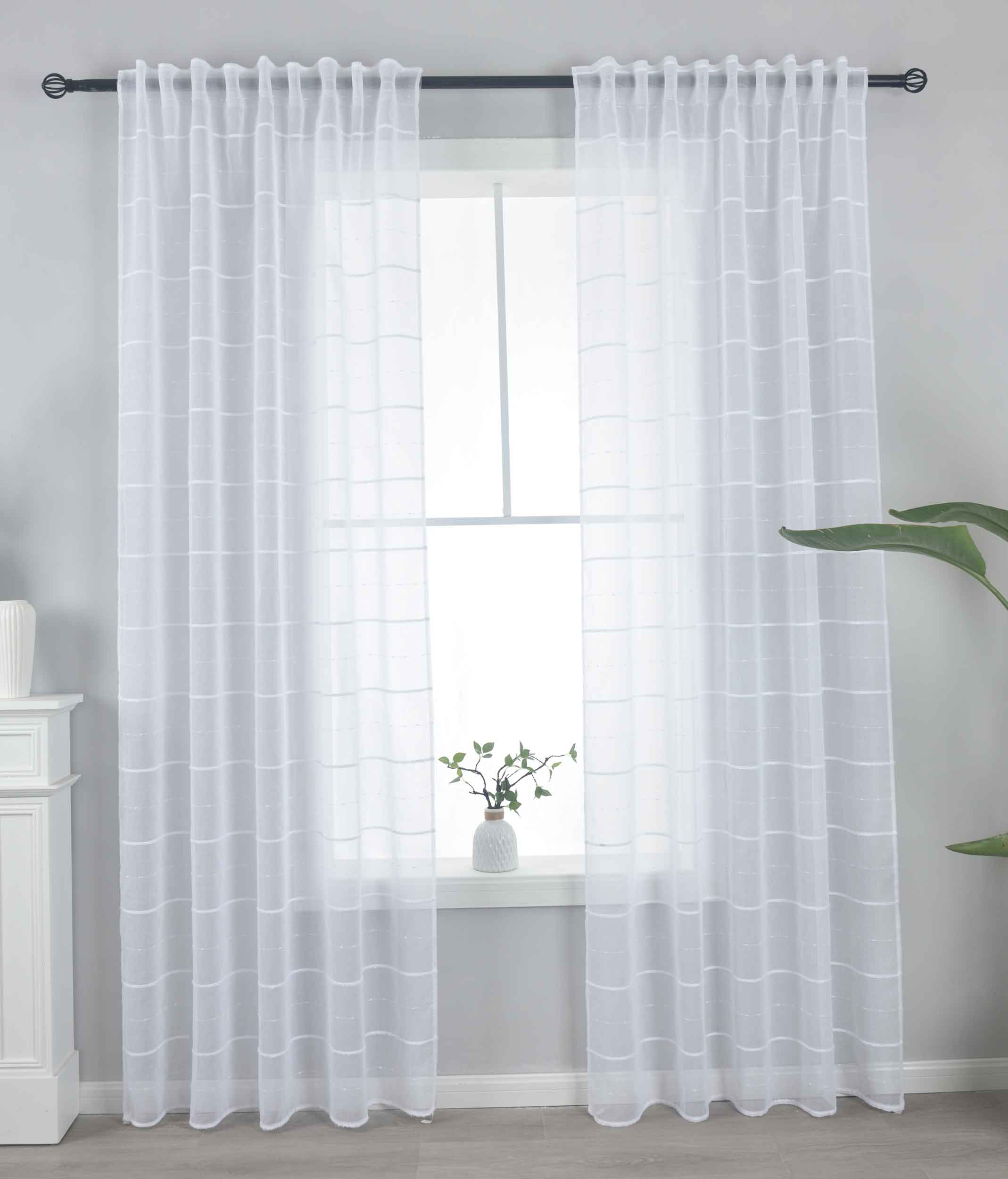 2er Set Gardine »VALENCIA« Multiband Aufhängung Scherli Transparent Leinen-Optik 2023400-408S-2 Natur Classic Gardinen Set 2023400-408S-2natur_classic | gerdinenbox.com