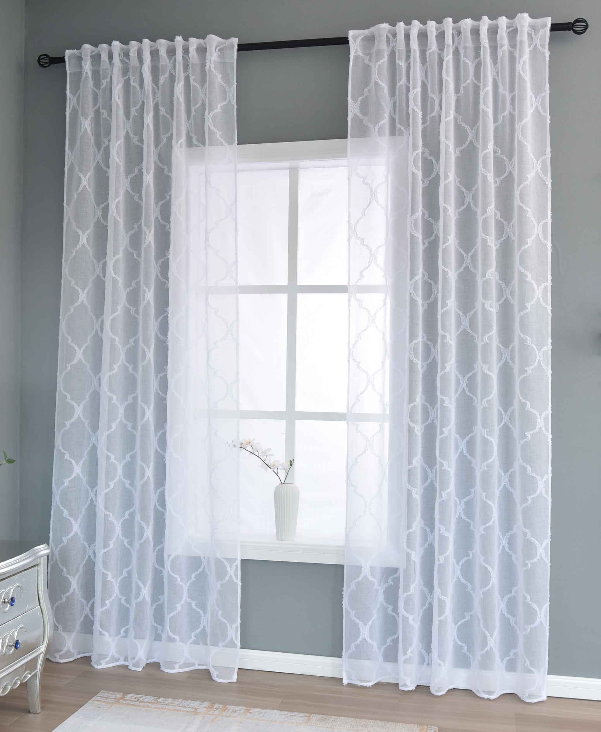 2er Set Gardine »VALENCIA« Multiband Aufhängung Scherli Transparent Leinen-Optik 2023400-408S-2 Natur Lacework Gardinen Set 2023400-408S-2natur_lacework | gerdinenbox.com