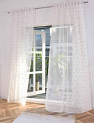 2er Set Gardine »VALENCIA« Multiband Aufhängung Scherli Transparent Leinen-Optik 2023400-408S-2 Natur Taupe Pompom Gardinen Set 2023400-408S-2natur_taupe_pompom | gerdinenbox.com