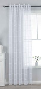 Gardine »VALENCIA« Multiband Aufhängung Scherli Transparent Leinen-Optik 2023400-408S Natur Classic Gardinenschal 2023400-408Snatur_classic | gerdinenbox.com