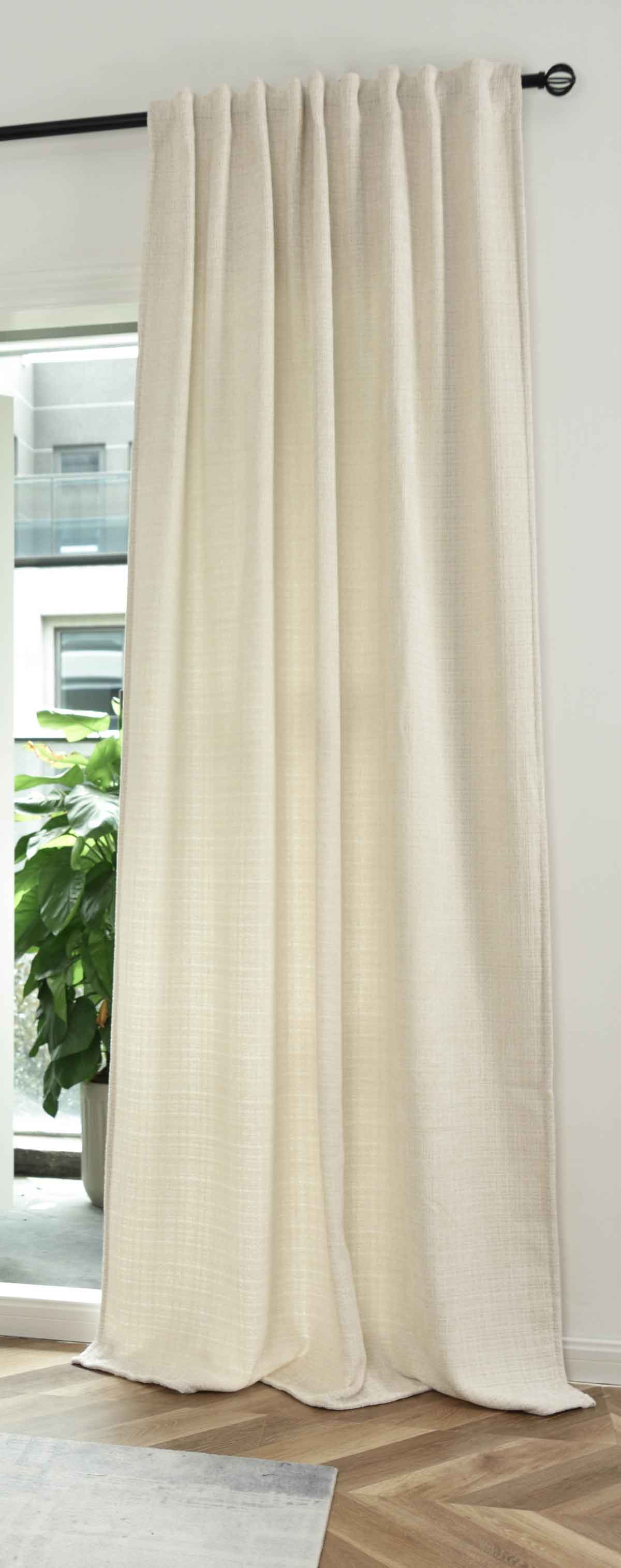 Vorhang Chenille Jacquard »RIGA« mit Multiband-Aufhängung Luxuriöser Stil für Ihr Zuhause 2023500 Beige Vorhang 2023500beige | gerdinenbox.com