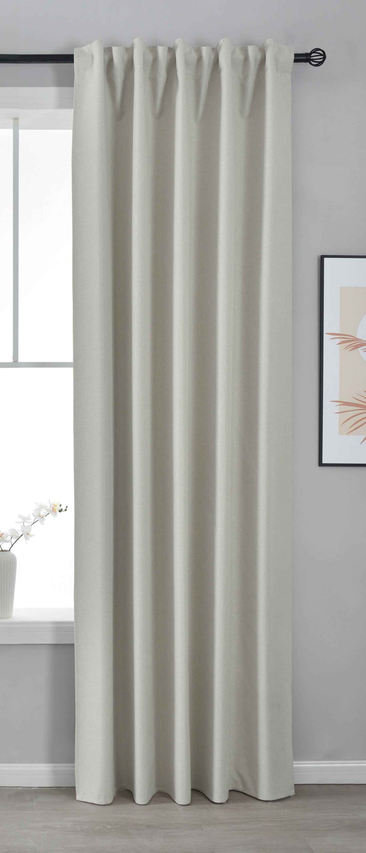 Premium Verdunkelungsvorhang »BOSTON Dark« 100% Verdunkelung mit Multibandaufhängung 2023600 Creme HxB 245x140 cm Vorhang 2023600creme | gerdinenbox.com