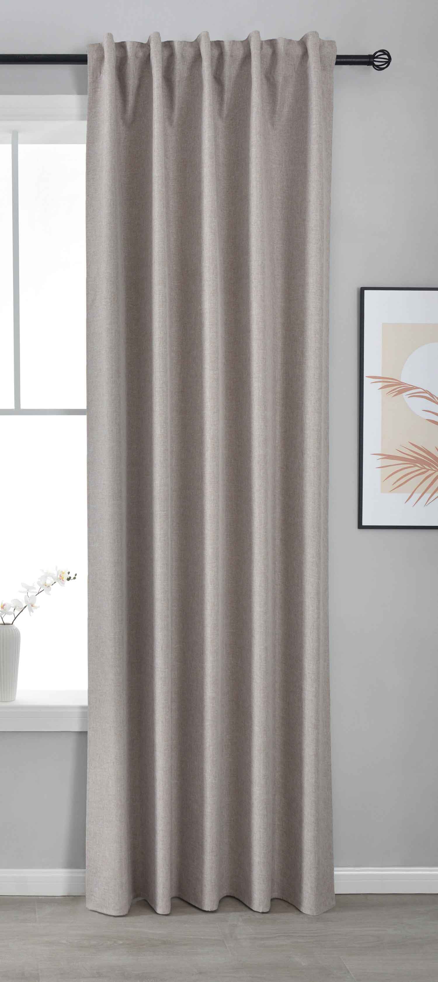 Premium Verdunkelungsvorhang »BOSTON Dark« 100% Verdunkelung mit Multibandaufhängung 2023600 Taupe HxB 245x140 cm Vorhang 2023600taupe_c51174c9-b9d9-44bf-9bea-eeeb462d478b | gerdinenbox.com