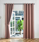 2er Set Verdunkelungsvorhänge Ösen Raffhalter 100% Verdunkelung Blackout »München Dark« Dreischichtige Bindung Fischgrätmuster 202410-2 Altrosa HxB 245x145 cm Vorhang 202410-2altrosa_5111ec4b-8bae-4297-86ca-0ee1b9bccb12 | gerdinenbox.com