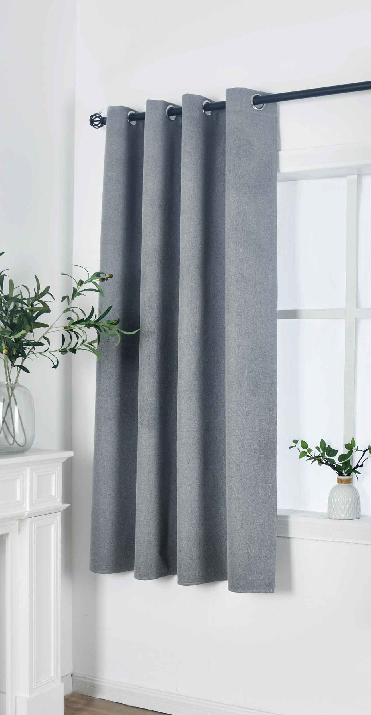 Verdunkelungsvorhang Ösen Raffhalter 100% Verdunkelung Blackout »München Dark« Dreischichtige Bindung Fischgrätmuster 202410 Grau HxB 175x145 cm Vorhang 202410grau-175_9051d8e1-a36c-4d2e-926d-39d65e6608ec | gerdinenbox.com