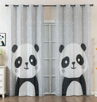 2er Set Vorhang Ösen Grobfaser »Seoul Collection« Digital Druck Ösen Linenlook-Struktur Halbransparent Blickdicht Gardinen Panda Vorhang 2024120-2panda_6514e4e5-eea7-4dad-b6dc-6ecb365aaf68 | gerdinenbox.com