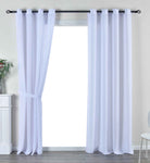 2er Set Vorhang Ösen »Essen« Cationic Raffhalter Leinenstruktur blickdicht lichtdurchlässig 210 g/m² 202430-2 Weiß Vorhang Set 202430-2weiss | gerdinenbox.com
