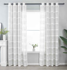 2er Set Halbtransparente Gardine mit Ösen HxB 245x140 cm Natur Meliert »Halle« Chenille Leinenbindung Lichtdurchlässig Halbtransparent 202480-2 Gardinenschal 202480-2natur_meliert | gerdinenbox.com