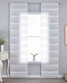 2er Set Halbtransparente Schiebegardinen Paneelwagen HxB 245x60 cm Natur Meliert »Halle« Chenille Leinenbindung Lichtdurchlässig Halbtransparent 202480P-2 Schiebegardine 202480P-2natur_meliert | gerdinenbox.com