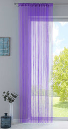 Fadengardine mit Tunneldurchzug und eingenähtem Kräuselband, geeignet für Gardinenstangen und Gardinenschienen Fadenvorhang Fadenstore Raumteiler 20303CN Lila HxB 270x90 cm Fadengardine 20303CNlila_f1e87200-cb81-4513-9f85-164cfe6835bc | gerdinenbox.com