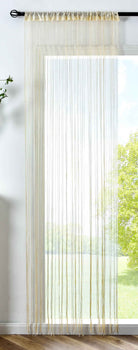 Fadengardine »Shanghai« mit Tunneldurchzug Schimmernd Vielseitig Modern Praktisch 20305N Creme Lurex Fadengardine 20305Ncreme_lurex | gerdinenbox.com