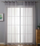 2er Set Ösenvorhänge Transparent »Uni« Gardine Stores Vorhang Ösen Bleibandabschluß Wohnzimmer 20332-cn2 Grau HxB 225x140 cm Gardinen Set 20332-cn2grau_2f16d6e0-9c53-40f8-89f6-4cb97b7a243c | gerdinenbox.com