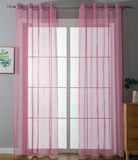 2er Set Ösenvorhänge Transparent »Uni« Gardine Stores Vorhang Ösen Bleibandabschluß Wohnzimmer 20332-cn2 Rosa HxB 245x140 cm Gardinen Set 20332-cn2rosa_beb57cf9-f886-4208-aa0e-aedc5f2287b4 | gerdinenbox.com