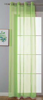 Ösenvorhang Transparent »Uni« Gardine Stores Vorhang Ösen Bleibandabschluß Wohnzimmer 20332-cn Apfelgrün HxB 245x140 cm Gardinenschal 20332-cnapfelgruen_61aa3803-0d49-4f8f-9a98-0f01d2f9c33b | gerdinenbox.com