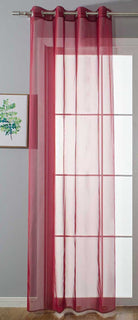 Ösenvorhang Transparent »Uni« Gardine Stores Vorhang Ösen Bleibandabschluß Wohnzimmer 20332-cn Bordeaux HxB 145x140 cm Gardinenschal 20332-cnbordeaux | gerdinenbox.com