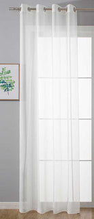 Ösenvorhang Transparent »Uni« Gardine Stores Vorhang Ösen Bleibandabschluß Wohnzimmer 20332-cn Weiß HxB 225x140 cm Gardinenschal 20332-cnweiss_12d9e415-2c3c-419a-8853-a02b63b39289 | gerdinenbox.com