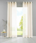 2er Set Ösengardinen Transparent »Basel« Gardine Bleiband Store Vorhang 20332TR2 Creme HxB 245x140 cm Gardinen Set 20332TR2creme_901f7166-e133-4fee-b6de-015f4d3496b9 | gerdinenbox.com