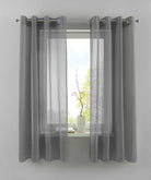 2er Set Ösengardinen Transparent »Basel« Gardine Bleiband Store Vorhang 20332TR2 Dunkelgrau HxB 175x140 cm Gardinen Set 20332TR2dunkelgrau-175_c05b47f9-b801-4c79-8249-1e9537ebf0b5 | gerdinenbox.com
