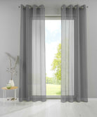 2er Set Ösengardinen Transparent »Basel« Gardine Bleiband Store Vorhang 20332TR2 Dunkelgrau HxB 245x140 cm Gardinen Set 20332TR2dunkelgrau_994a88da-708f-445d-b7b1-ba8bf2981746 | gerdinenbox.com