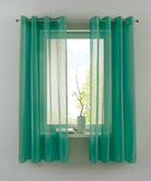 2er Set Ösengardinen Transparent »Basel« Gardine Bleiband Store Vorhang 20332TR2 Petrol HxB 175x140 cm Gardinen Set 20332TR2petrol-175_5310b4bc-5c90-4947-9a80-af2012662694 | gerdinenbox.com