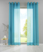 2er Set Ösengardinen Transparent »Basel« Gardine Bleiband Store Vorhang 20332TR2 Gardinen Set 20332TR2petrol_1fb2fdb3-6ffb-4378-bf66-2f91708fe601 | gerdinenbox.com