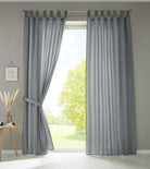 2er Set Vorhänge Schal Schlaufen »Berlin« Microsatin Lichtdurchlässig Kräuselband Uni Matt 20400N2 Grau HxB 225x140 cm Vorhang 20400N2grau_17bfcbc3-85ad-45e3-a7e7-e31b5378d07e | gerdinenbox.com