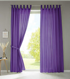 2er Set Vorhänge Schal Schlaufen »Berlin« Microsatin Lichtdurchlässig Kräuselband Uni Matt 20400N2 Lila HxB 225x140 cm Vorhang 20400N2lila_e635107f-a752-499c-8f7c-276224fb91e2 | gerdinenbox.com