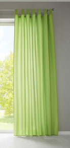 1er Set Vorhang Schal Schlaufen »Berlin« Microsatin Lichtdurchlässig Kräuselband Uni Matt 20400N Apfelgrün HxB 225x140 cm Gardinenschal 20400Napfelgruen_7d48a6d0-aaac-40ef-b8c6-cff2a6a30e07 | gerdinenbox.com