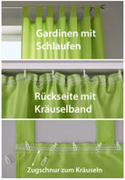 2er Set Vorhänge Schal Schlaufen »Berlin« Microsatin Lichtdurchlässig Kräuselband Uni Matt 20400N2 Vorhang 20400_KOLLAGE_7_645895ea-a47b-4e1a-bb16-2523edf33031 | gerdinenbox.com